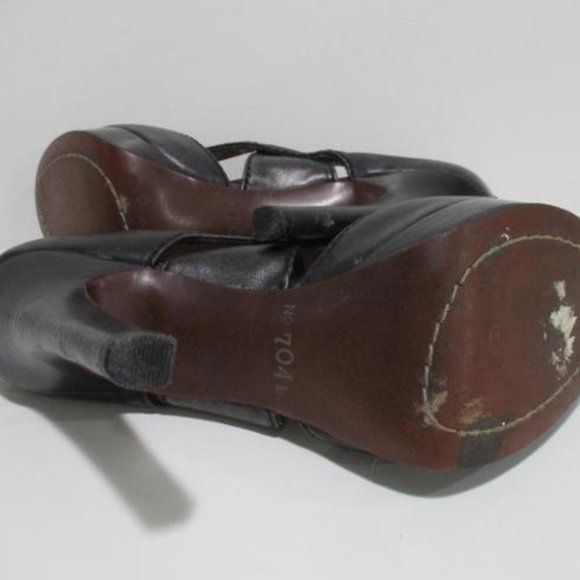 *No 704 b. MOD Jocelyn Black Distressed Leather - Picture 8 of 9